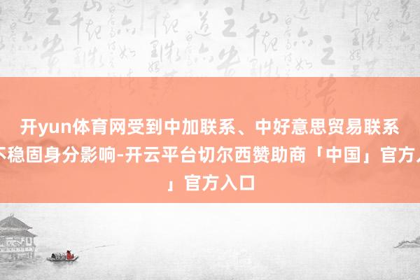 开yun体育网受到中加联系、中好意思贸易联系等不稳固身分影响-开云平台切尔西赞助商「中国」官方入口