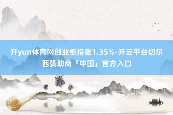 开yun体育网创业板指涨1.35%-开云平台切尔西赞助商「中国」官方入口